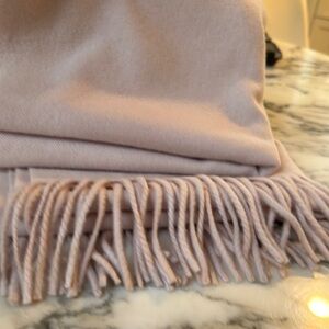 rag & bone Light Pink Fringe Scarf